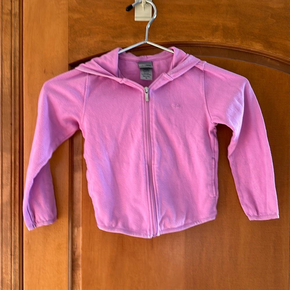 C9 by Champion Girls 100% Cotton Pink Full Zip Smocked Back Jacket Size XS
